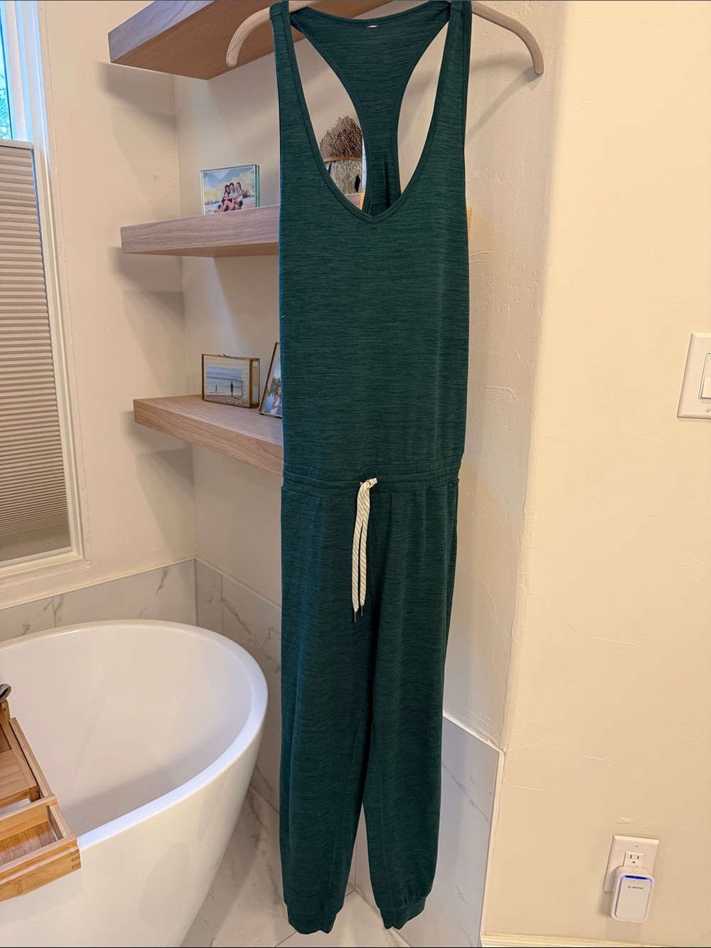 Vuori Dark Green Racerback Jumpsuit